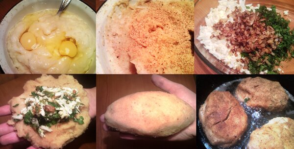 Как приготовить картофельные зразы с яйцом , рецепт приготовления с фото 