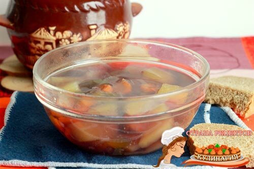 Суп с капустой в горшочке рецепт с фото