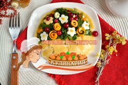 Салат с апельсинами и курицей, рецепт на 8 марта